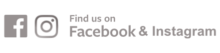 find us on facebook & instagram